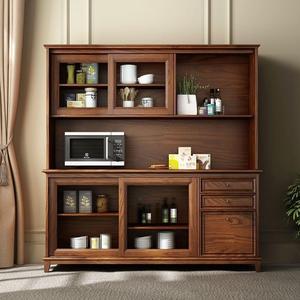 Solid Wood <b>Sideboard</b> Cabinet 1500x450x1875 Multi Functional Living Room <b>Kitchen</b> Storage Unit - Product Image 1
