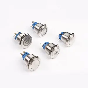 Factory price metal switch 16mm 19mm 22mm stainless steel push button switch