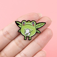 Insignes de broche en métal plaqué émail de revers d'animal de cadeau d'artisanat de prix bas fait sur commande d'usine pour le chapeau de vêtements
