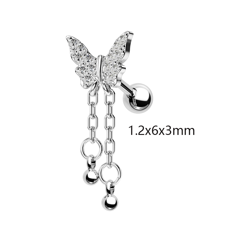 Ear stud Silver