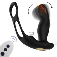 Herren Prostata-Stimulator Analplug mit Doppelringen Beheizt Fernbedienung Vibrator Masturbator Erwachsenen-Sexspielzeug Direktvertrieb