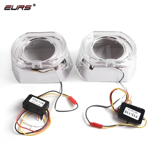 ไฟวงแหวน LED สำหรับรถยนต์รุ่นใหม่ EURS 12V 6000K ขนาด 100 มม./120 มม. พร้อมเลนส์โปรเจคเตอร์คริสตัล กันน้ำ IP68 กำลังไฟ 10W อายุการใช้งาน 50000 ชั่วโมง - Product Image 6