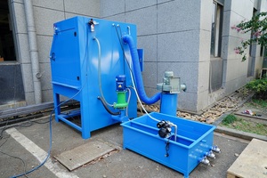 Cabine de sablage humide à circuit fermé, <span class=keywords><strong>machine</strong></span> de sablage à vapeur avec système de recirculation d'eau - Product Image 5