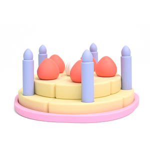 Arrivée gratuite Bpa enfants Silicone gâteau d'anniversaire ensemble jouets enfant en bas âge bébé enfants jeux semblant jouet - Product Image 5