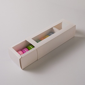 Sunshine Wholesale Exquisite <b>White</b> Clear Macaron Cookie Packaging <b>Box</b> <b>Gift</b> <b>Box</b> - Product Image 3