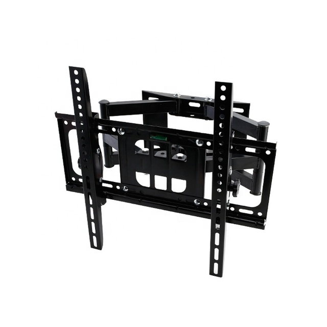 TV Wall Mount Bracket Stainless Steel Black Electrophoresis Full Motion TV Wall Mount Bracket for LED/LCD TVs Steel Material