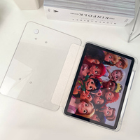 Étui transparent avec support pour tablette Huawei Matepad 11.5 11.5s SE 11 pouces 2024 2025, coque antichoc rigide avec béquille