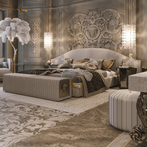 Luxury King Size <strong>Bed</strong> Modern Soft Comfortable Wooden <strong>Bed</strong> <strong>Frame</strong> Upholstered <strong>Double</strong> <strong>Bed</strong> - Product Image 1