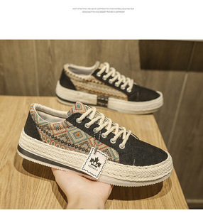 Nouvelles baskets décontractées basses pour hommes, style automne/hiver 2025, légères, confortables, antidérapantes, style marche, chaussures en toile - Product Image 2