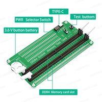Carte de test de mémoire DDR4 DIMM avec indicateurs LED à longue durée de vie pour le diagnostic des pannes des emplacements de carte mère de bureau