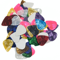 Wholesale Colorful Celluloid Guitar Plectrums Picks Stringed Instruments Parts & Accessories 100 Pieces