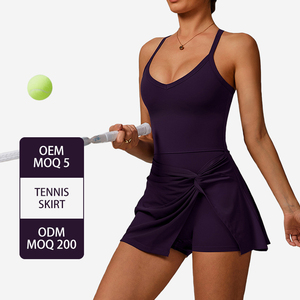 DLT8998 <span class=keywords><strong>abito</strong></span> da Golf <span class=keywords><strong>lungo</strong></span> Crossover di un pezzo con struttura in Shorts per gonne da Tennis senza maniche girocollo da donna - Product Image 1