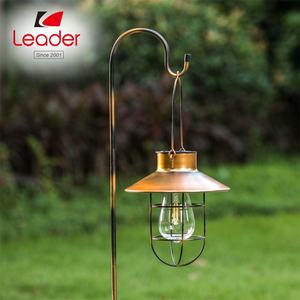 Linterna de luces <span class=keywords><strong>solares</strong></span> colgantes con 1 gancho de pastor, linterna impermeable Solar de Metal para jardín de camino al aire libre - Product Image 4