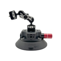 Support de voiture professionnel CNC à ventouse avec trous de positionnement Arri et vis 1/4 pouce pour stabilisateur de caméra de tournage d'action à haute vitesse