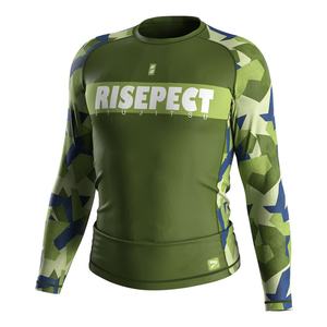 Camiseta de Compresión Jiujitsu en Oferta, Rashguard Sublimado de Manga Larga con Protección UV - Product Image 1