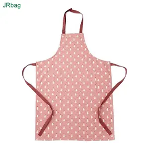 Poly-cotton Kids and Mother Xmas Festive Holiday Kitchen Christmas Tree Apron With Pockets