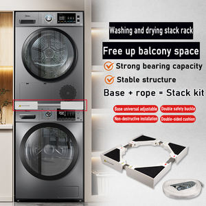 Support de superposition réglable universel pour lave-linge et sèche-linge, kit de superposition pour lave-linge à tambour pulsateur - Product Image 4