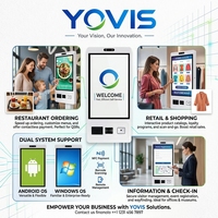 Kiosque commercial en libre-service avec écran tactile de 15,6/21,5/23,8/27 pouces pour la commande et le paiement dans les restaurants, les commerces de détail et les hôtels