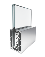 Système de garde-corps en verre sans cadre en aluminium moderne avec profilé en U, verre trempé 6+6/8+8/10+10 mm, revêtement PVC, garantie 2 ans