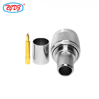 Manufacturer 50 Ohm N-Type Male Plug for LMR400 RG8/U 7D-FB SYWV50-7 GPS 50-7 Coaxial Cable Brass Material Crimp Male Connectors