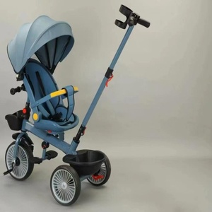 รถสามล้อเด็กและรถเข็นเด็กทารกอุปกรณ์นอนและนั่งแบบหลายทิศทางสำหรับเด็ก1-6ขวบ - Product Image 3