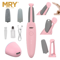 Removedor de callos eléctrico de piel muerta MRY, Lima para pies, herramienta para pies, Lima lavable para pies con almohadilla de papel de lija de repuesto, herramienta de pedicura