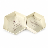 Boîte cadeau en papier pour savon de luxe, design personnalisé, forme hexagonale, avec couvercle et base, boîte à savon pour l'emballage de savon artisanal