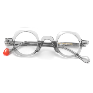 Round Full Rim Eyeglasses <b>Frames</b> Solid Color Lightweight Unisex Adult Vision Correction Glasses - Product Image 4