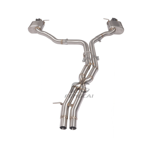 מערכת פליטה אחורית OEM Valvetronic לאאודי A8 D4 3.0T, צינורות פליטה מנירוסטה בעלי ביצועים גבוהים עם משתיק קול - Product Image 5