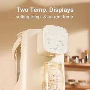 Akıllı cam elektrikli su ısıtıcısı 2L termostat bebek süt çay su kazanı dijital sıcaklık kontrolü ile sürahi elektrikli cam ısıtıcılar