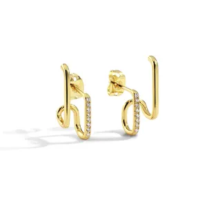 Wholesale Fashion statement gold 18k beaded handmade india Earrings for women