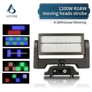 Luz Estroboscópica Móvil a Todo Color de 1200w para Bodas, Conciertos, Discotecas, Luz Estroboscópica Móvil de Cabeza Móvil - Product Image 2