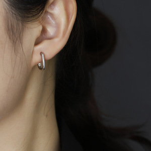 Bijoux minialistes Boucles d'oreilles en argent sterling 925 plaqué or 18 carats <span class=keywords><strong>Ocal</strong></span> pour femme - Product Image 2