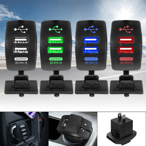 Car Cigarette <b>Lighter</b> USB Adapter 12V DC 5V 3.1A Dual Port Charger For Mobile Phone General Purpose Type - Product Image 1