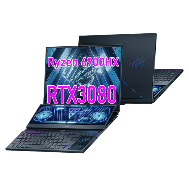 high performance rog zephyrus 16 dual screen portable gaming laptop rtx 3080 touch business s
