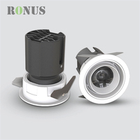 Mini projecteur LED COB encastré de haute qualité en nid d'abeille 6W