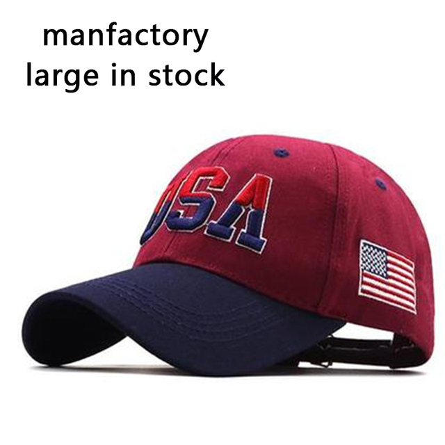 Embroidery Usa Letter American Flag Baseball Cap Stylish Patriotic Hat Adjustable Embroidered Dad Hat for Men Women