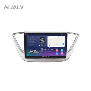 AIJALV Android Car Player per HYUNDAI 2017 VERNA SOLARIS 8-core Apro 2K car DVD radio Stereo sistema di navigazione GPS
