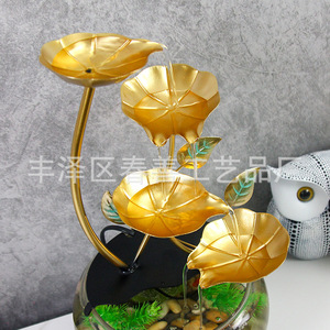 Pecera de cristal decorativa de escritorio con agua circulante, decoración moderna para el hogar, la oficina o como regalo. - Product Image 4