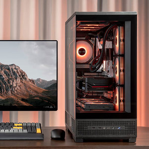 Caja de PC Xingcan <span class=keywords><strong>Dalan</strong></span> Micro ATX de Acero Negro, Torre Media, con Panel Lateral de Vidrio y Puertos Frontales de Audio para Computadoras de Escritorio para Juegos - Product Image 3