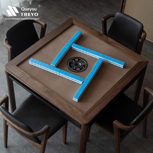Automatische <span class=keywords><strong>Mahjong</strong></span>-machine, eettafelmodel, elektrische <span class=keywords><strong>Mahjong</strong></span>-machine, Queyou, massief hout, Chinese stijl <span class=keywords><strong>Mahjong</strong></span> - Product Image 3