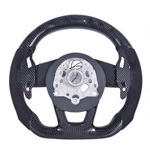 Volant en Fiber de carbone pour <span class=keywords><strong>Audi</strong></span> <span class=keywords><strong>RS4</strong></span> A4 8J B6 4F S8 D4 S4 B8.5 RS3 8V A6 C6 4F TT <span class=keywords><strong>MK1</strong></span> - Product Image 4
