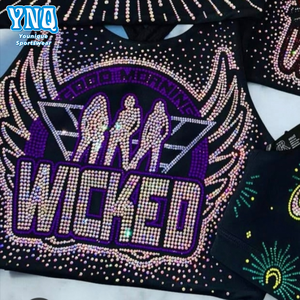 Высокое Качество развеселить практику носить горный хрусталь передача Горячая фиксация горный хрусталь Дизайн передачи тепла - Product Image 1