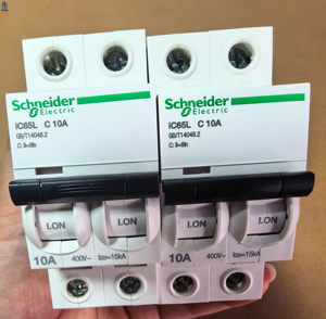 IC65L 2P C10A 400V 15KA เบรกเกอร์วงจรขนาดเล็ก MCB สวิตช์ป้องกันความสามารถในการตัดกระแสสูง ติดตั้งบนราง DIN ความปลอดภัยทางไฟฟ้า - Product Image 1