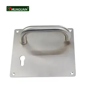 Maniglia per porta push pull in acciaio inossidabile 304 con piastra