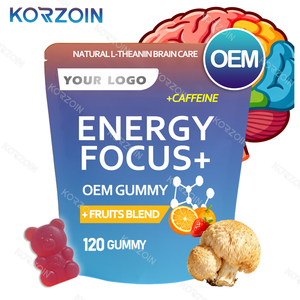 Gomitas Energéticas Diarias con Melena de León y Ashwagandha de Marca OEM <span class=keywords><strong>2025</strong></span> para el Cerebro con Suplemento de Cafeína - Product Image 1
