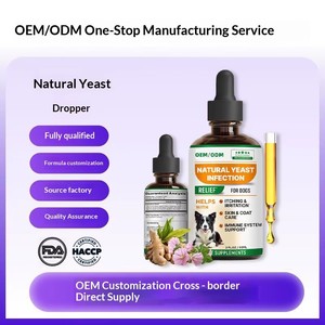 Gotas Transfronterizas para Infecciones por Levaduras <span class=keywords><strong>en</strong></span> Mascotas, Botellas Universales para Perros y Gatos, Nutre la Salud Intestinal, Suplemento Nutricional para la Piel y el Pelaje - Product Image 1