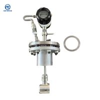 Medidor de flujo de vapor de gas por precesión de vórtice para agua líquida sanitaria industrial de China, medidor de remolino sumergible 485 enchufable OEM para fluidos y aire