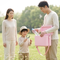 Woowave 2026 Hotsale Sac Isotherme Portable Rose en EVA pour Pique-nique Extérieur avec Bandoulière