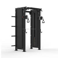 Máquina Smith de ejercicio para gimnasio en casa, entrenador multifuncional con Power Rack